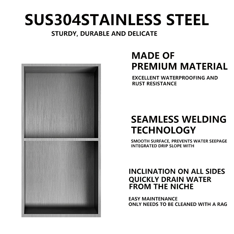 Double-Layer Basic Stainless Steel Niche